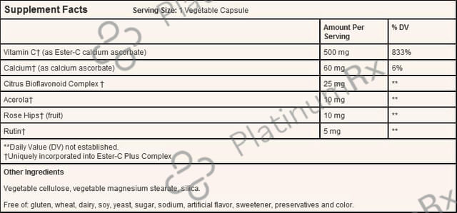 Solgar Ester-C Plus Vitamin C 500mg Capsule