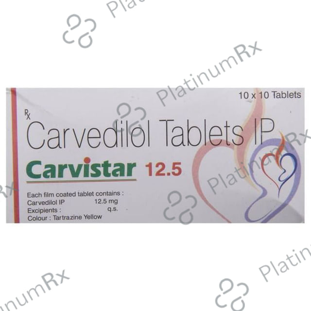 Carvistar 12.5mg Tablet 10s