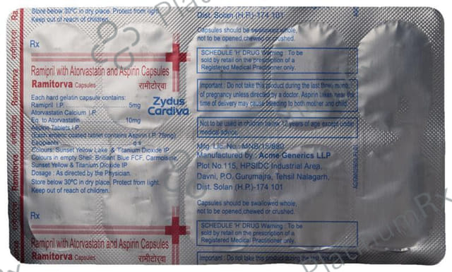 Ramitorva 10/75/5mg Capsule 10s