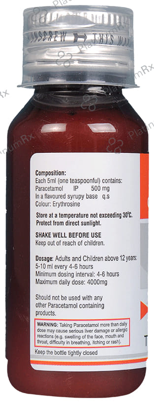 Paratee 500mg Oral Suspension 60ml