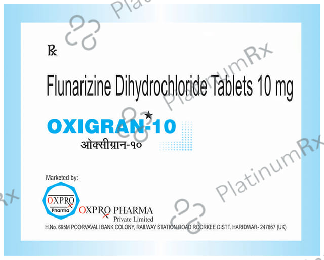 Oxigran 10mg Tablet 10s Oxpro Pharma Pvt. Ltd.