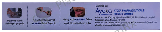 Orared Dental Mint Flavour Dental Gel 10gm
