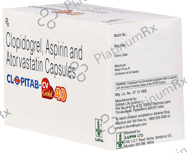 Clopitab CV Gold 40/75/75mg Capsule 10s
