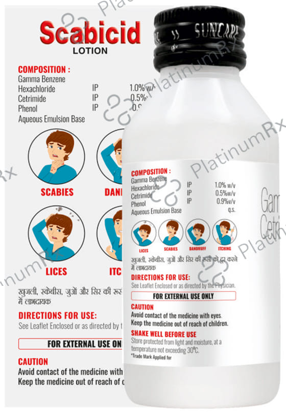 Scabicid Lotion 100 ml Emulsion Suncare Formulations Pvt Ltd