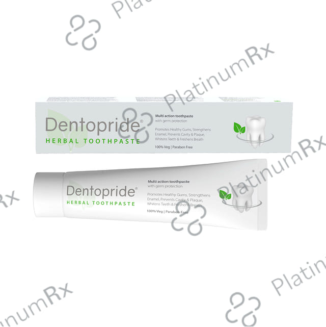 Dentopride Herbal Toothpaste (100gm Each) 1 Tube