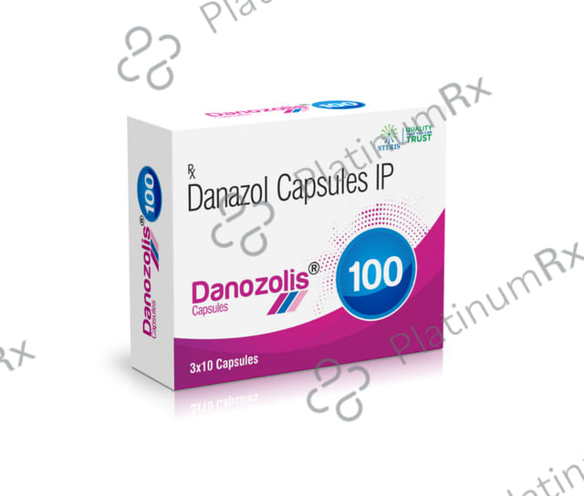 Danozolis 100mg Capsule 10s