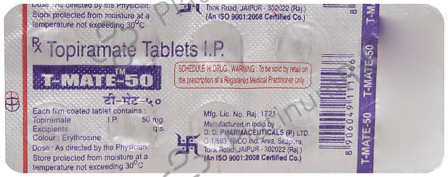 T Mate 50mg Tablet