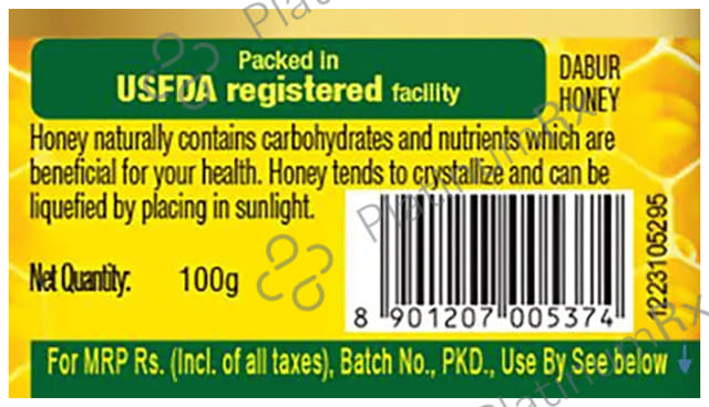 Dabur Honey With No Sugar 100gm