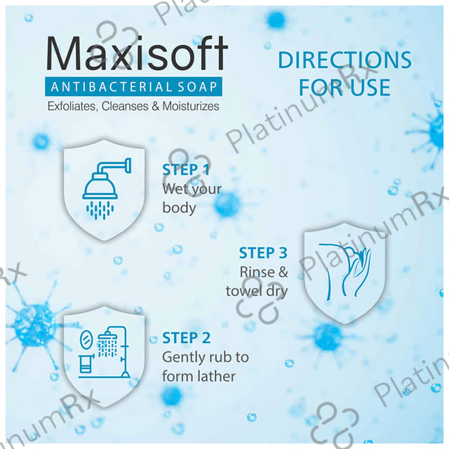 Maxisoft Antibacterial Soap (75gm Each) 1 Pack