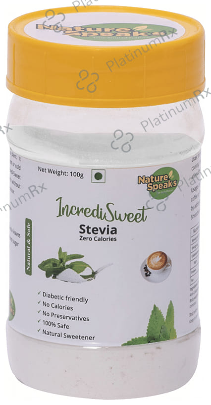 Nature Speaks Incredi Sweet Stevia Zero Calories 100 gm