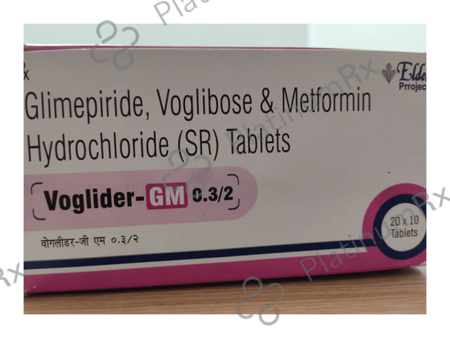 Voglider GM 2/500/0.3mg SR Tablet 10s