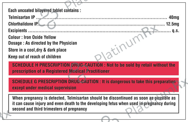 Aldotel CH 40/12.5mg Tablet 10s