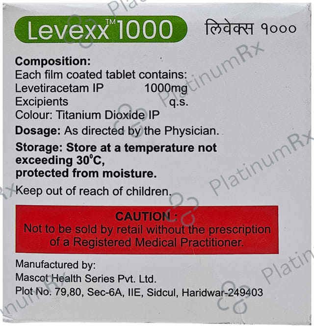 Levexx 1000mg Tablet 10s