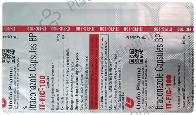 IT Fic 100mg Capsule 10s