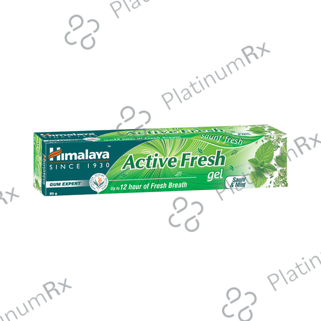 Himalaya Active Fresh Gel Saunf & Mint Flavour Toothpaste 80gm