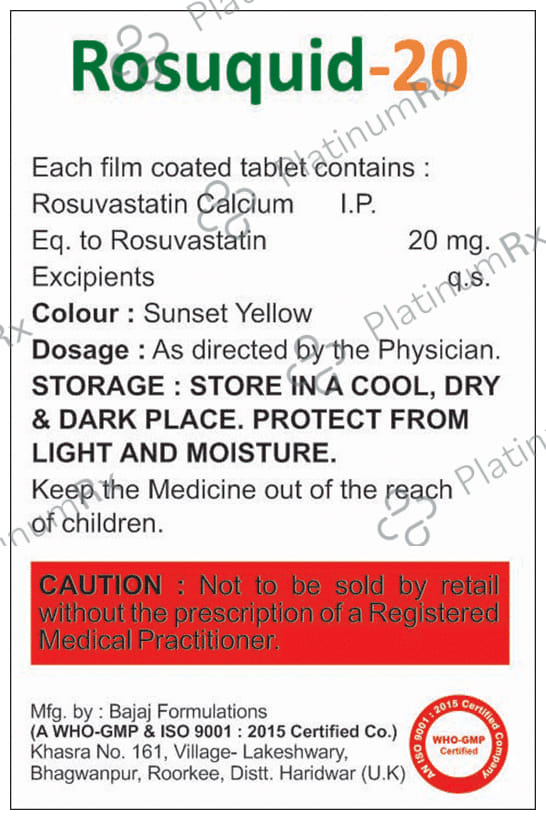 Rosuquid 20 Tablet