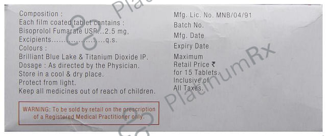 Corbis 2.5mg Tablet 15s