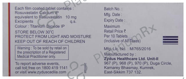 Zyrova 10mg Tablet 10s
