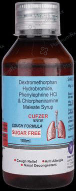 Cufzer 2mg/10mg Syrup Sugar Free