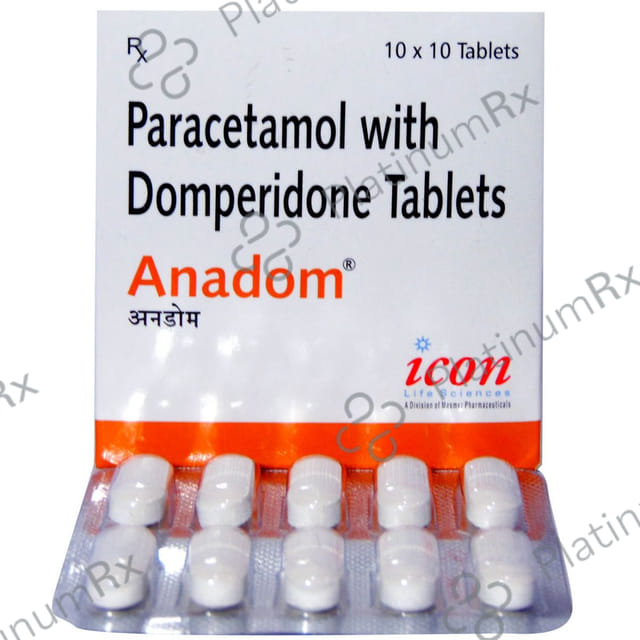 Anadom 10/500mg Tablet 10s
