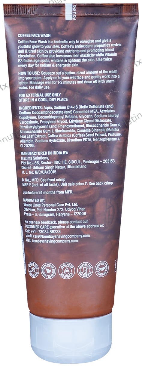 Bombay Shaving Company Coffee Face Wash 100 gm