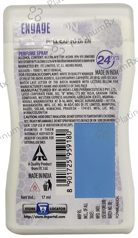 Engage On Women Sweet Blossom Pocket Perfume Spray