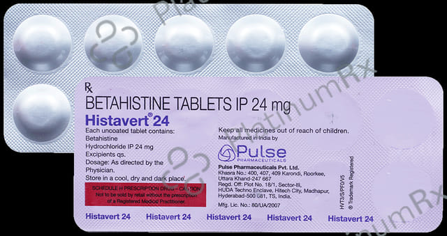 Histavert 24mg Tablet 10s