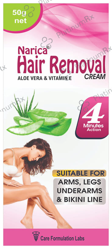 Narica Hair Removal Cream (50gm Each) Aloe Vera & Vitamin E
