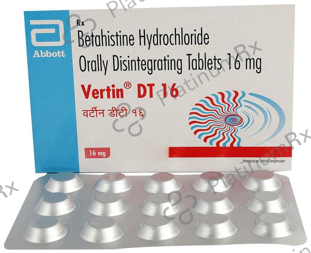 Vertin 16mg Tablet DT 15s