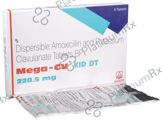 Mega CV Kid DT 200/28.5mg Tablet 6s