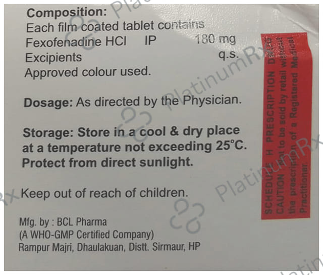 Fexodan 180 Tablet