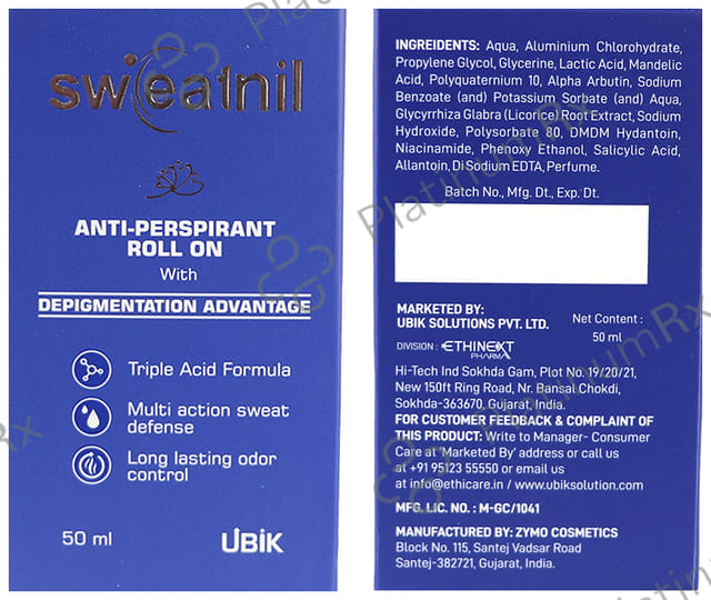 Sweatnil Anti-Perspirant Gel
