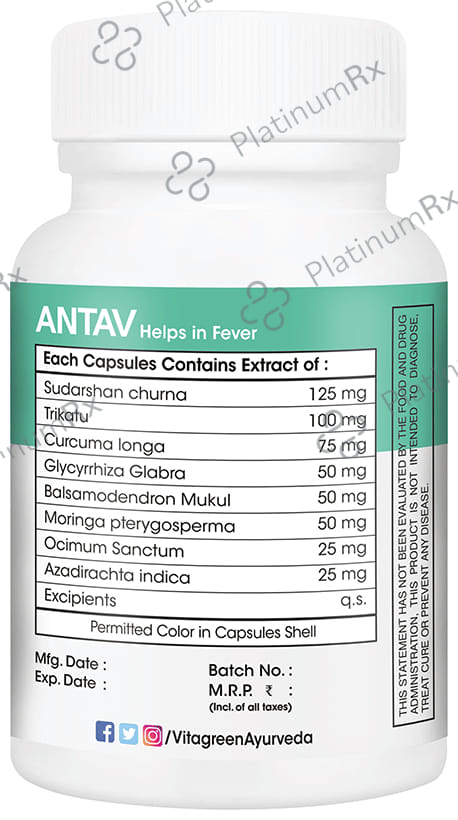Vitagreen Antav 500mg Capsule