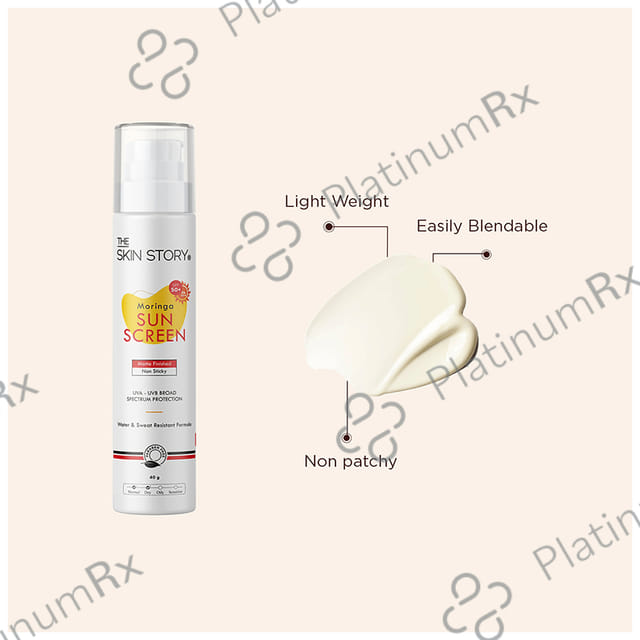 The Skin Story Sunscreen Moringa SPF 50+ Cream 40gm