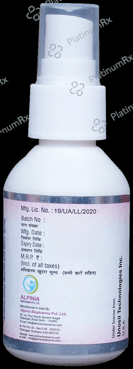 Unosil Antimicrobial Wound and Burn Spray 50 Solution