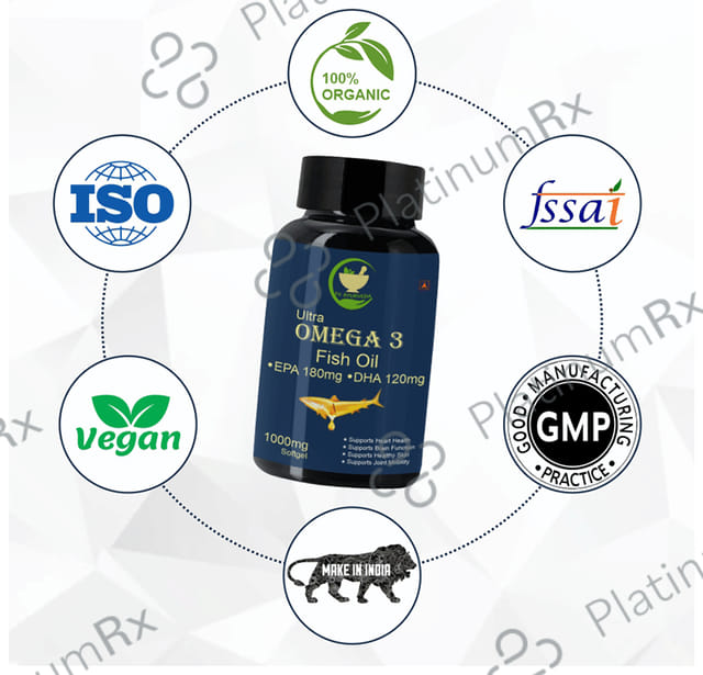Fij Ayurveda Ultra Omega 3 Fish Oil 1000mg Softgel 60s