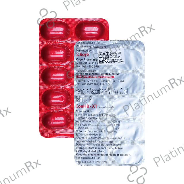 CoeHB XT 100/1.5mg Tablet 10s