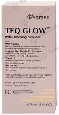 Teq Glow Milky foaming Cleanser 75ml