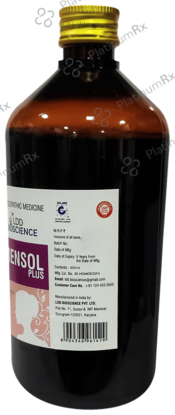 LDD Bioscience Mensol Plus Syrup 450 ml