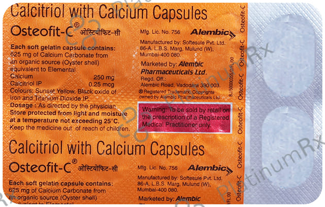 Osteofit C 250mg/0.25mcg Capsule 10s