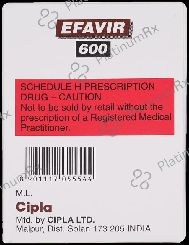 Efavir 600mg Tablet 30s
