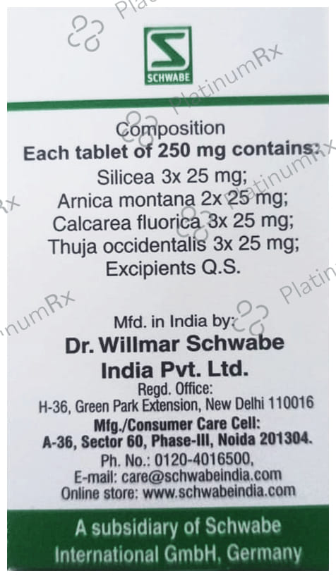 Dr Willmar Schwabe India Silicea Pentarkan Tablet