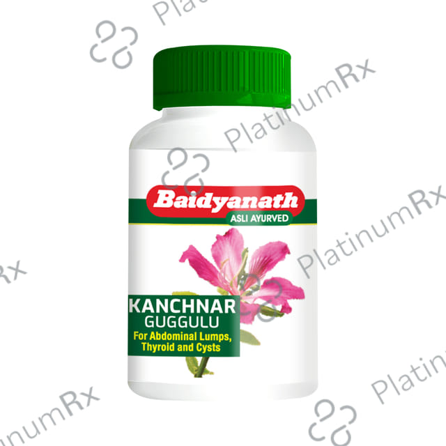 Baidyanath Kanchnar Guggulu Tablet for Thyroid Health 80 tablets