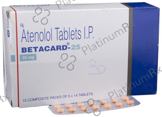 Betacard 25mg Tablet 14s