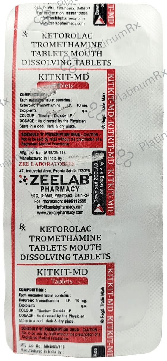 Kitkit 10mg Tablet MD 10s