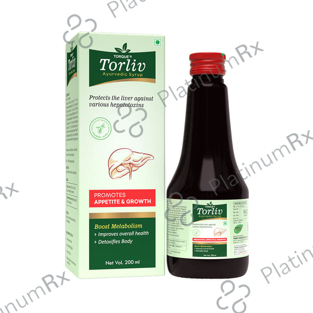 Torque's Torliv Ayurvedic Syrup (200ml Each) 1 Bottle