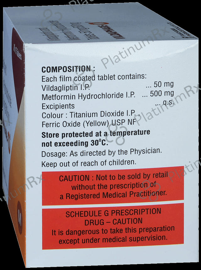 Vildaphage M 500/50mg Tablet 15s