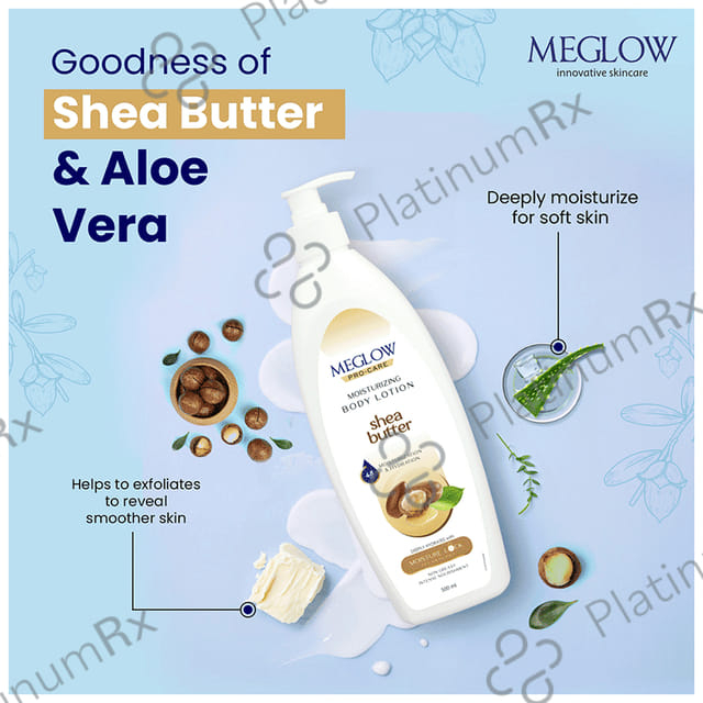 Meglow Moisturising Body Lotion Shea Butter