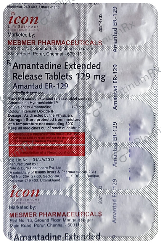 Amantad ER 129mg Tablet 10s