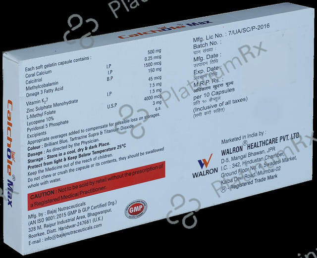 Calchole Max Soft Gelatin Capsule 10s